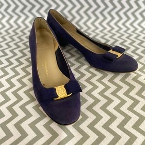 Purple Suede Ferragamo